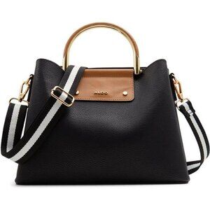 Womens Small Satchel Handbag Top Handle Purse with Compartments Day to Night